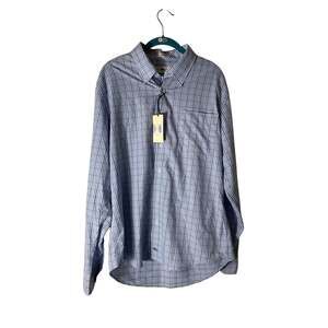 Mens Onward Reserve Blue Plaid Shirt Sz L